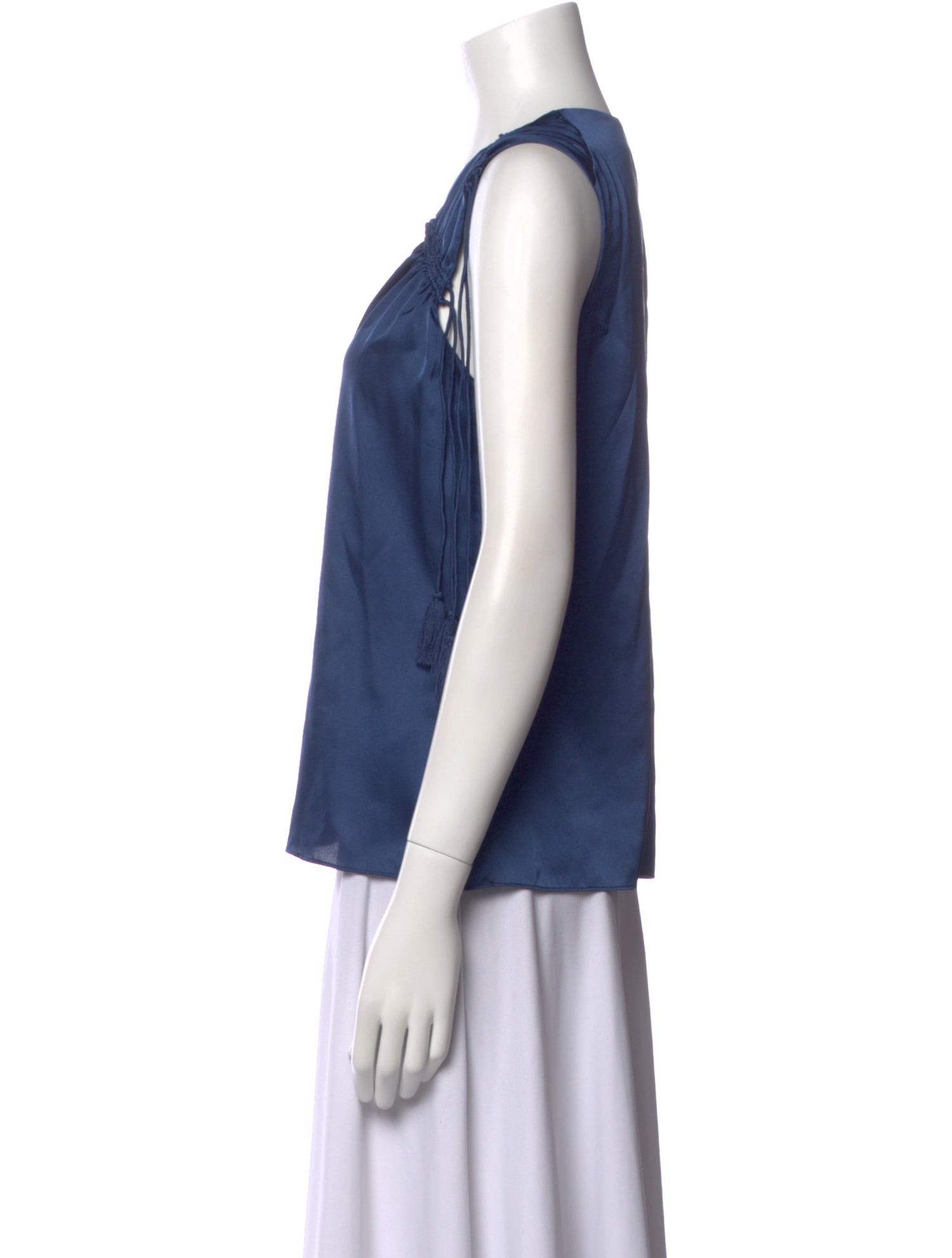 Derek Lam 10 Crosby V-Neck Sleeveless Blouse