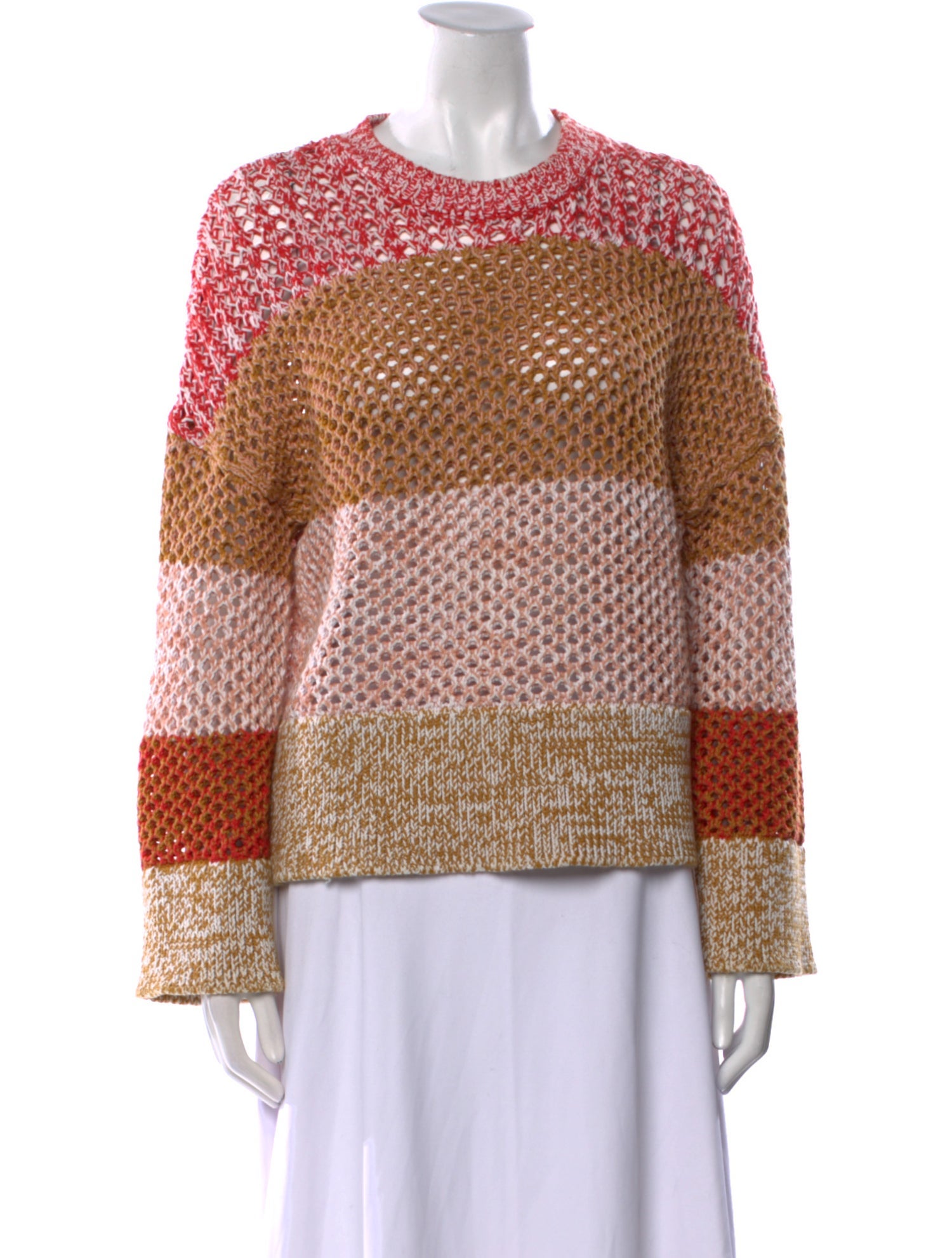 Derek Lam 10 Crosby Striped Crew Neck Sweater