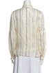 Derek Lam 10 Crosby Silk Striped Button-Up Top