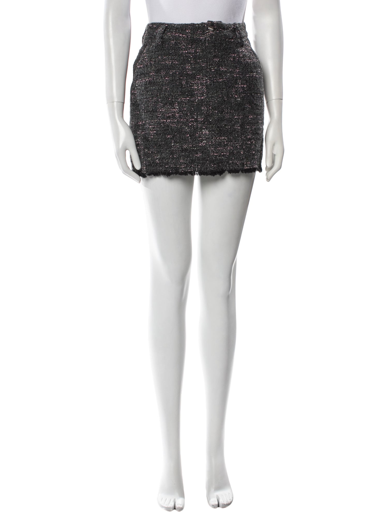 Derek Lam 10 Crosby Tweed Pattern Mini Skirt