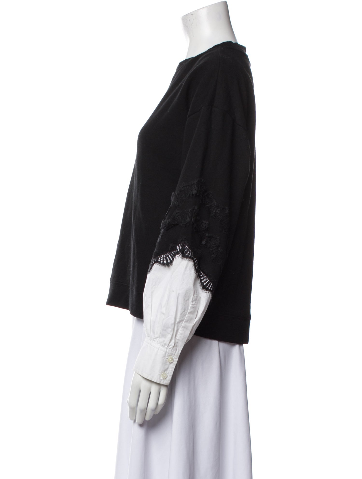 Derek Lam 10 Crosby Crew Neck Long Sleeve Sweatshirt