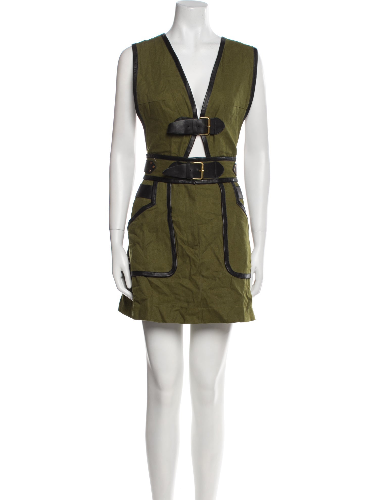 Derek Lam 10 Crosby V-Neck Mini Dress