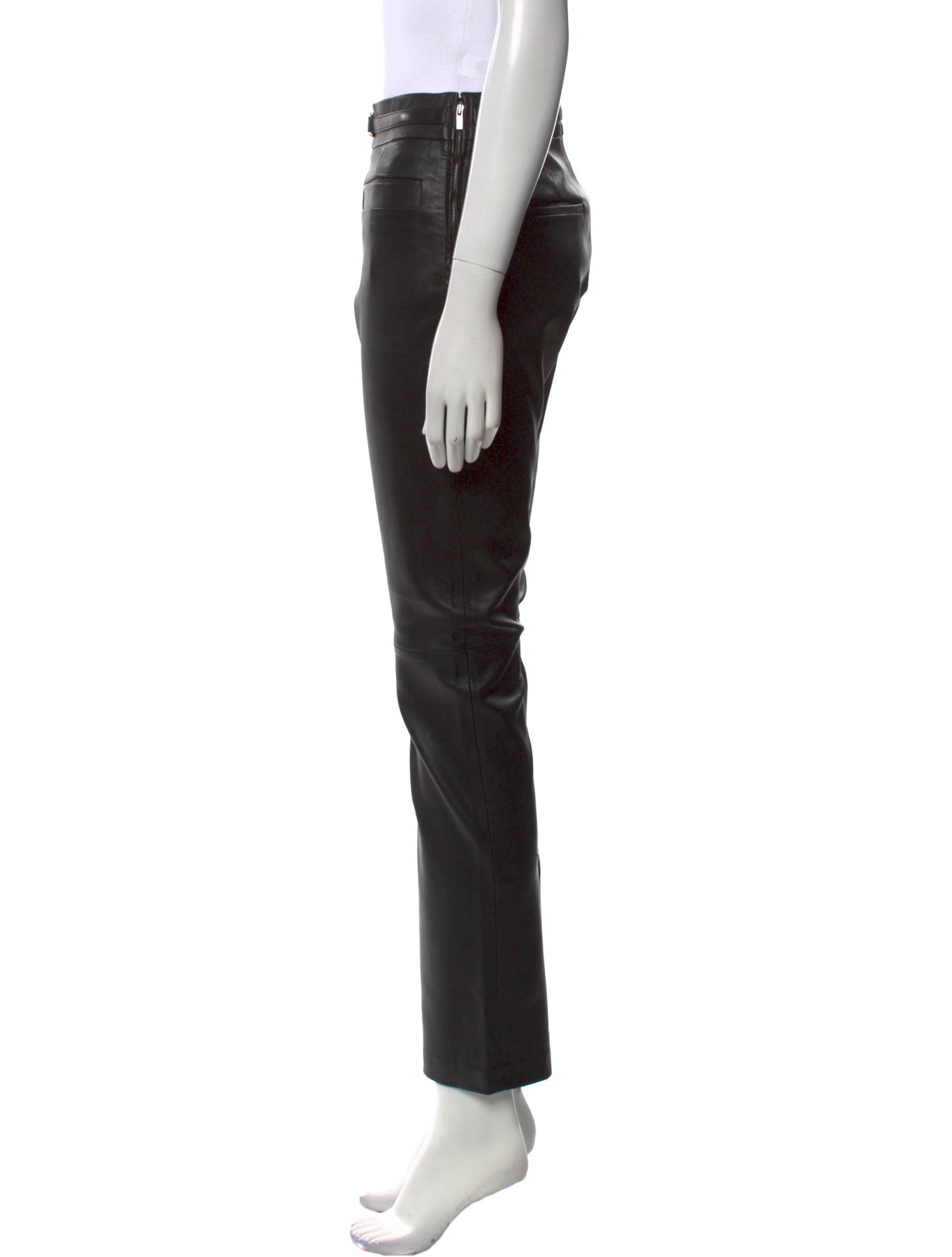 Derek Lam 10 Crosby Lamb Leather Straight Leg Pants w/ Tags