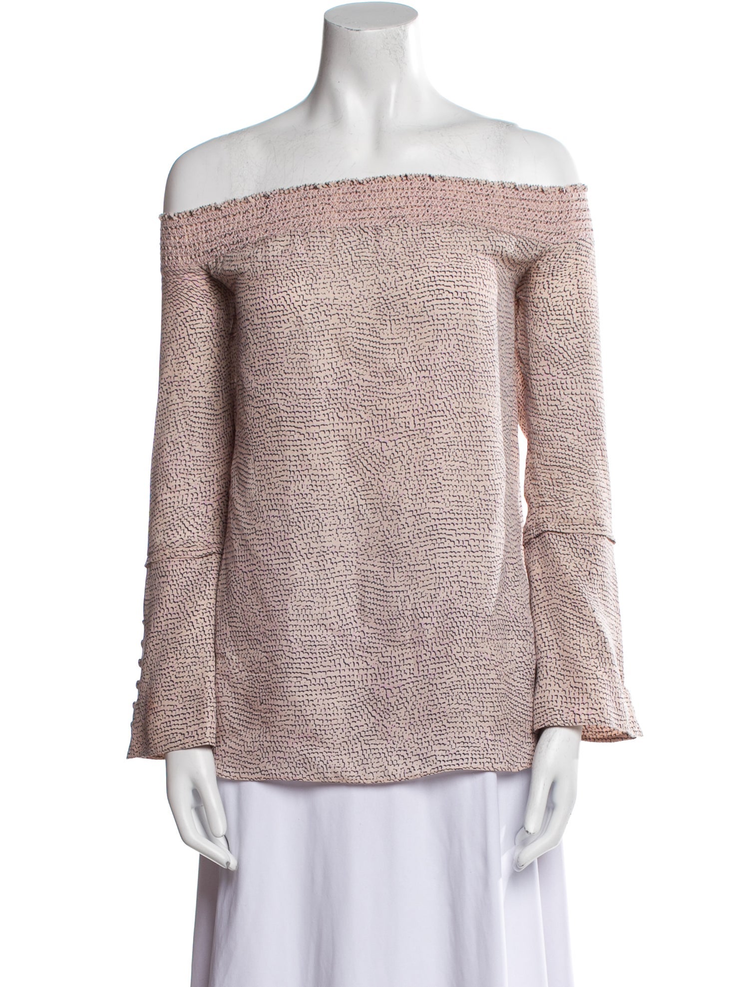 Derek Lam 10 Crosby Silk Printed Blouse