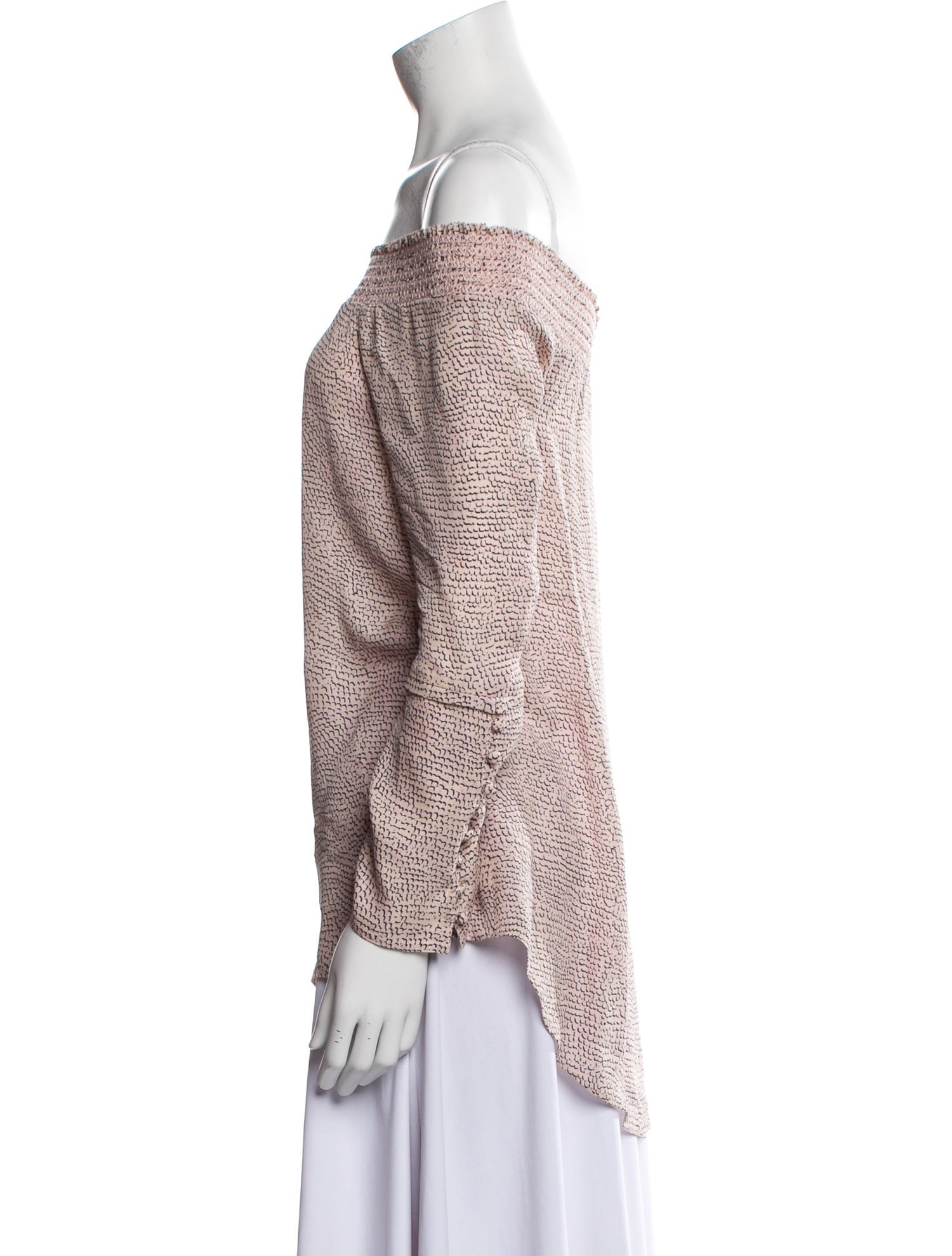 Derek Lam 10 Crosby Silk Printed Blouse