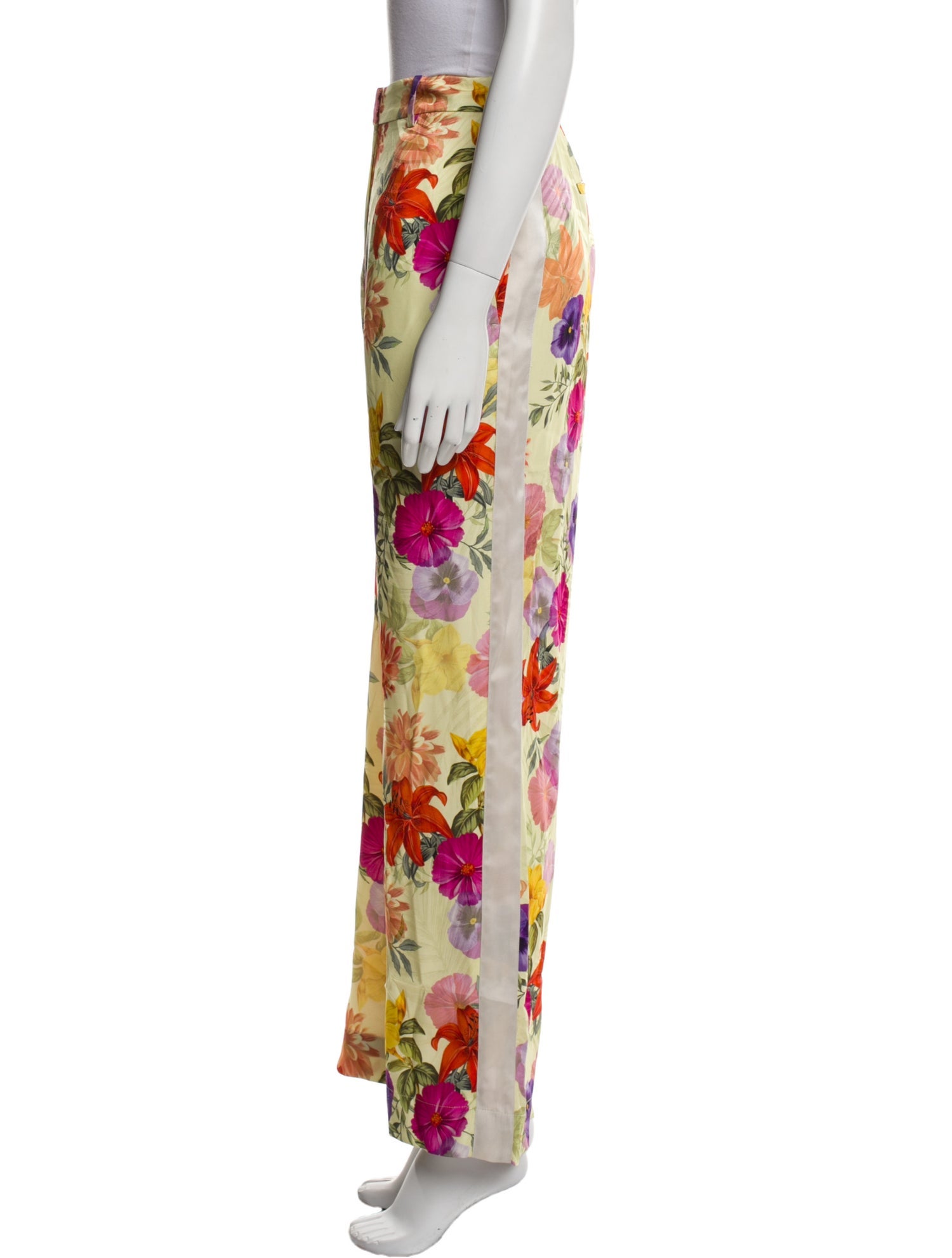 Derek Lam 10 Crosby Floral Print Wide Leg Pants