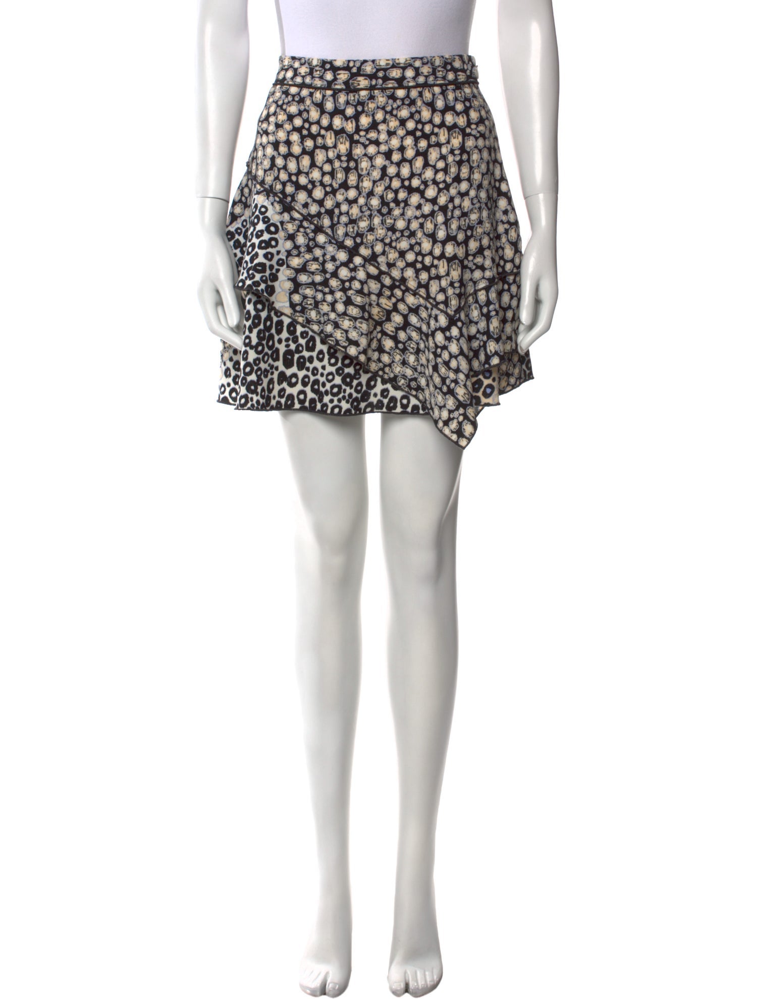Derek Lam 10 Crosby Printed Mini Skirt