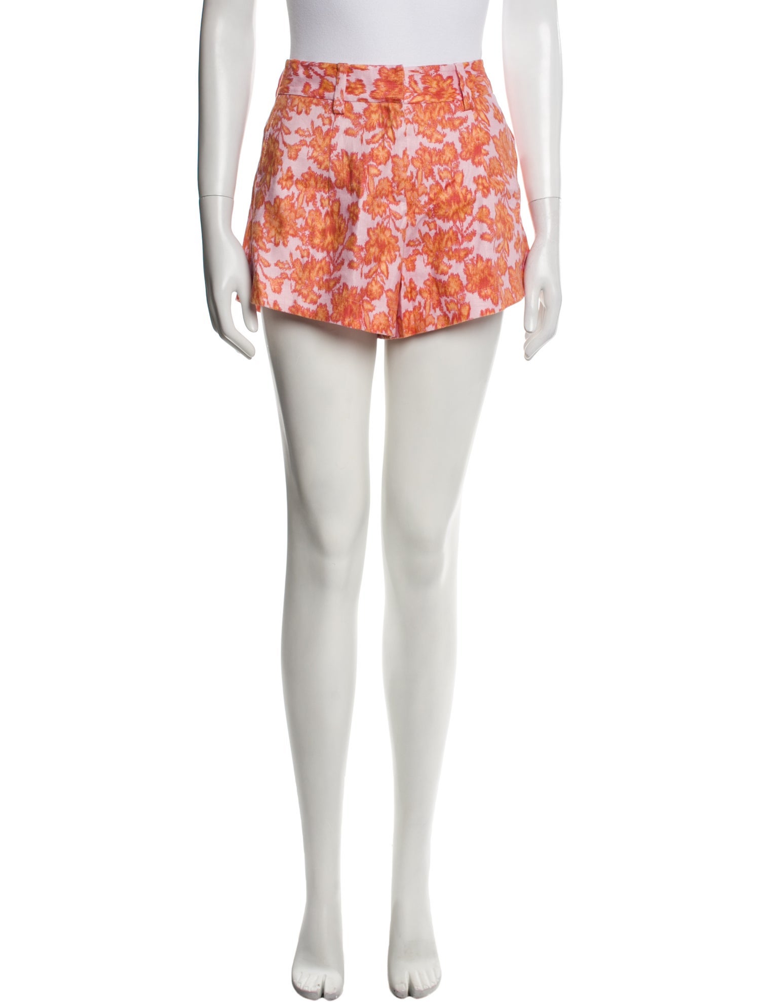 Derek Lam 10 Crosby Floral Print Mini Shorts