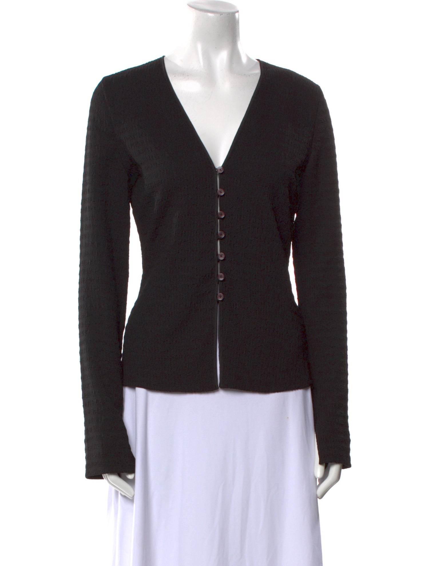 Derek Lam 10 Crosby V-Neck Long Sleeve Top