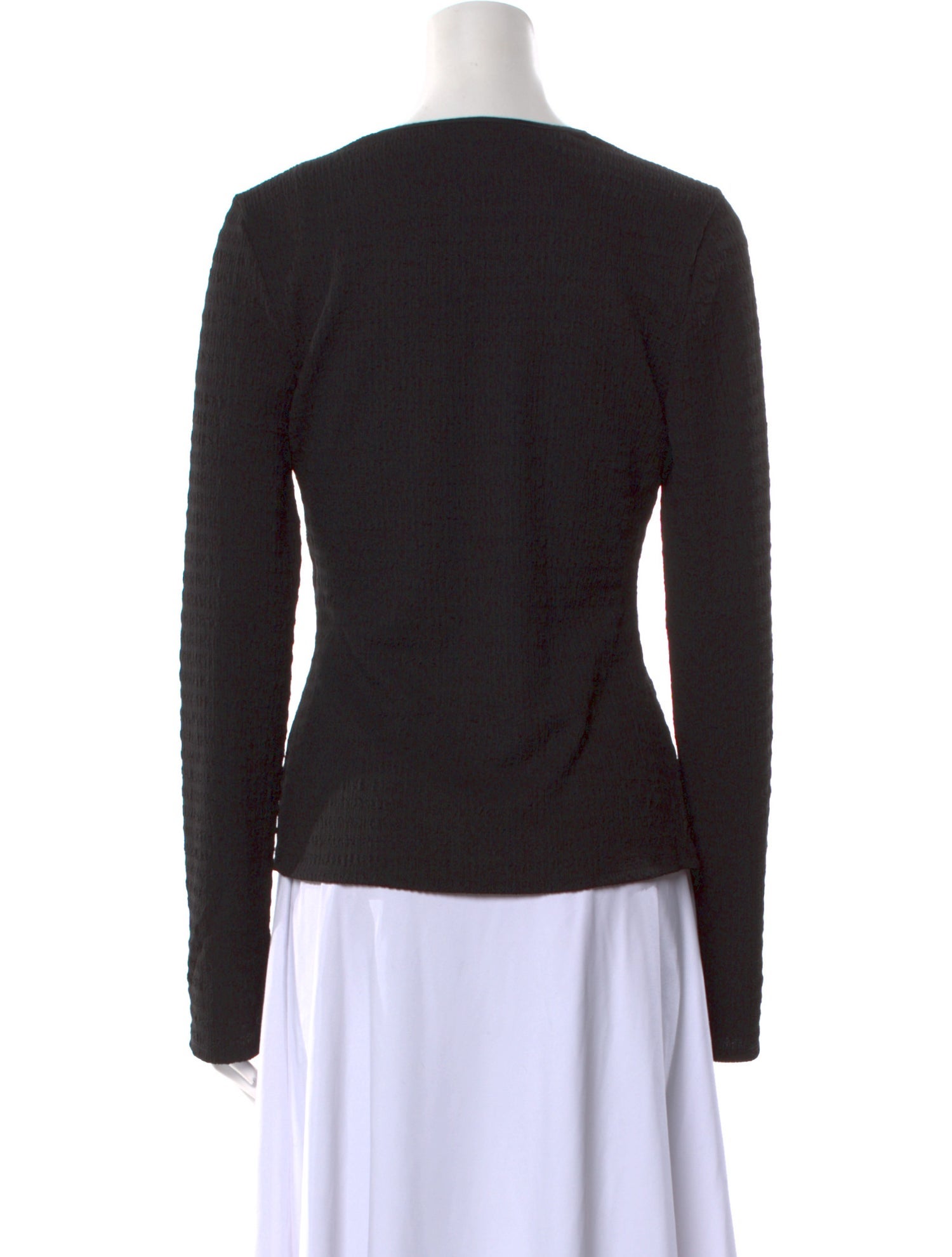 Derek Lam 10 Crosby V-Neck Long Sleeve Top