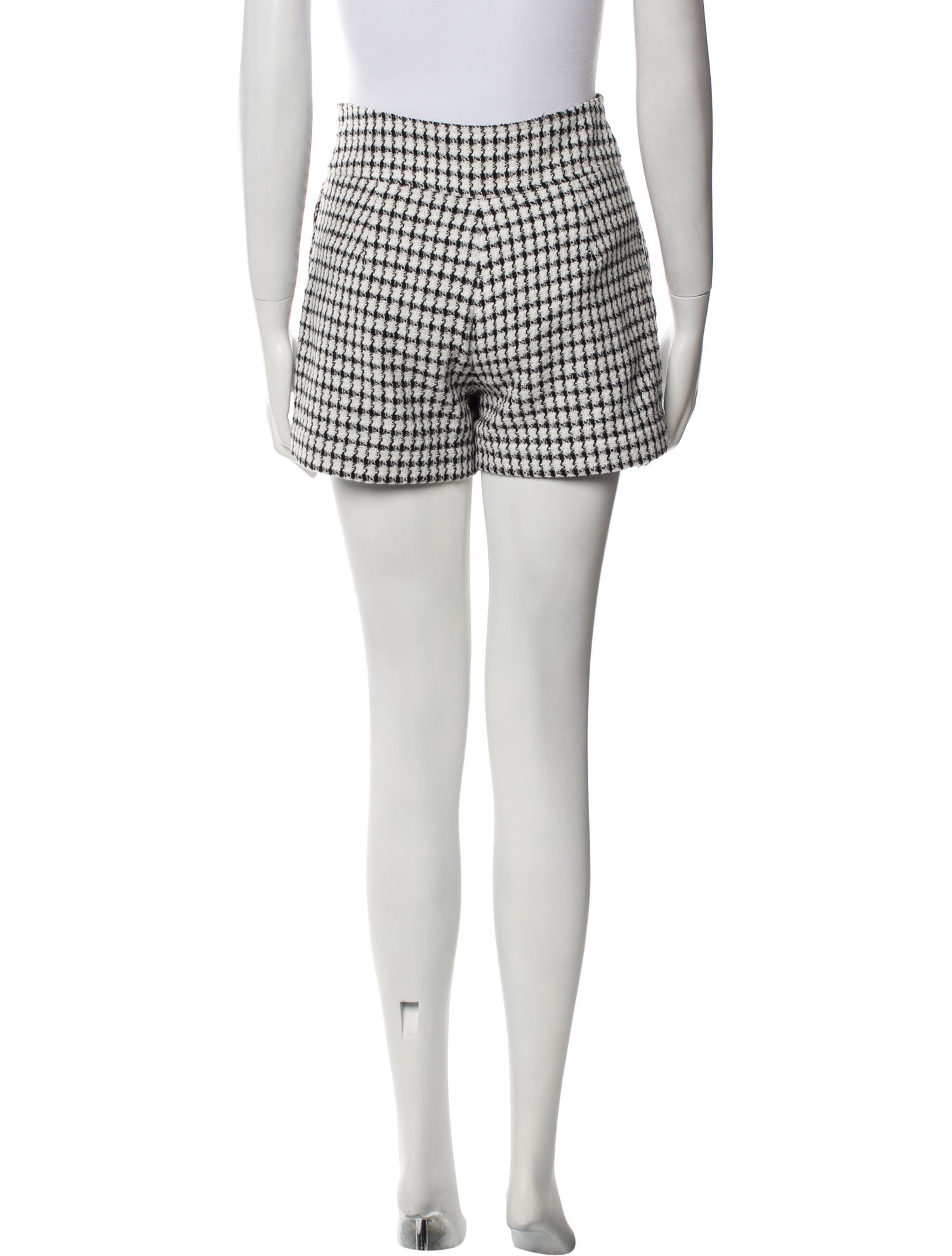 Derek Lam 10 Crosby Plaid Print Mini Shorts