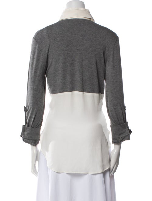 Derek Lam 10 Crosby Long Sleeve Button-Up Top