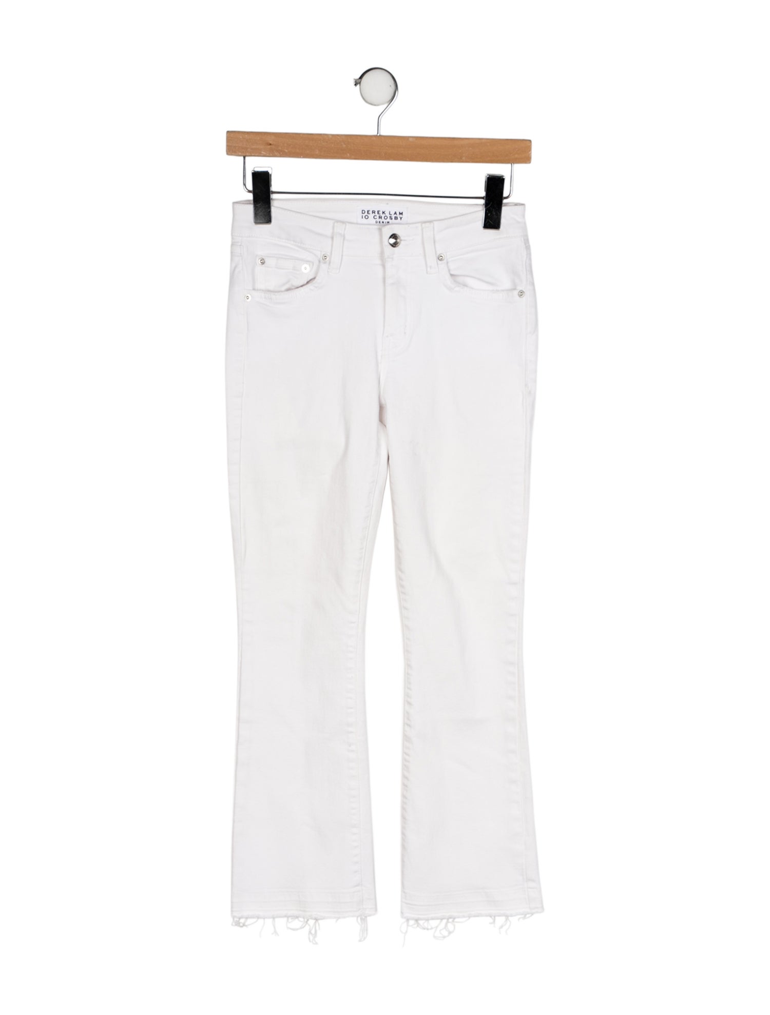 Derek Lam 10 Crosby Mid-Rise Straight Leg Jeans