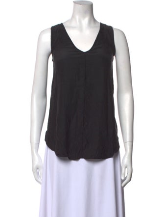 Derek Lam 10 Crosby Silk V-Neck Top