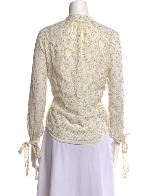 Derek Lam 10 Crosby Silk Printed Top