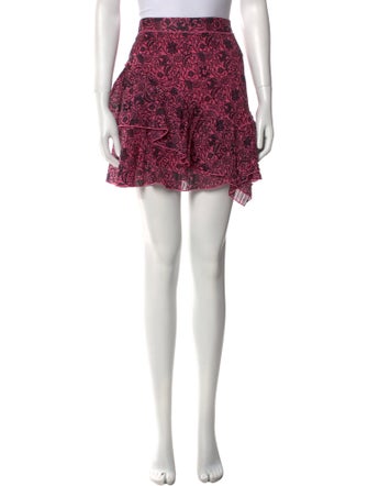 Derek Lam 10 Crosby Printed Mini Skirt