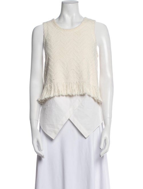 Derek Lam 10 Crosby Scoop Neck Sleeveless Top