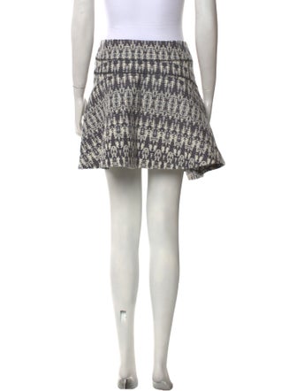 Derek Lam 10 Crosby Printed Mini Skirt