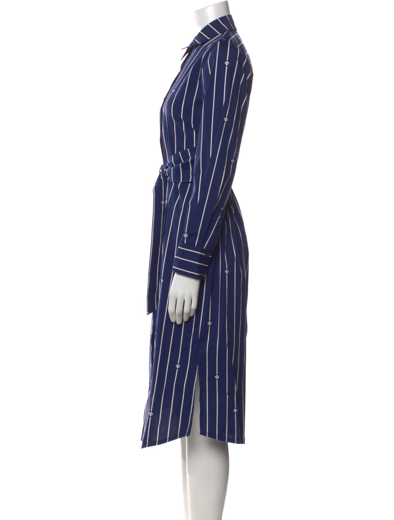 Derek Lam 10 Crosby Striped Midi Length Dress
