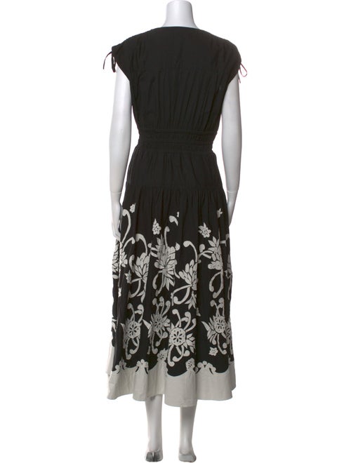 Derek Lam 10 Crosby Graphic Print Long Dress