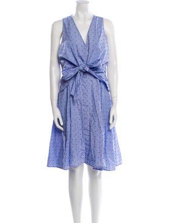 Derek Lam 10 Crosby Floral Print Knee-Length Dress