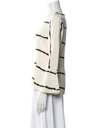 Derek Lam 10 Crosby Silk Striped Blouse