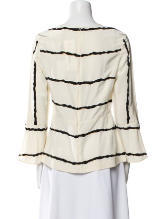 Derek Lam 10 Crosby Silk Striped Blouse