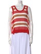 Derek Lam 10 Crosby Striped Scoop Neck Top