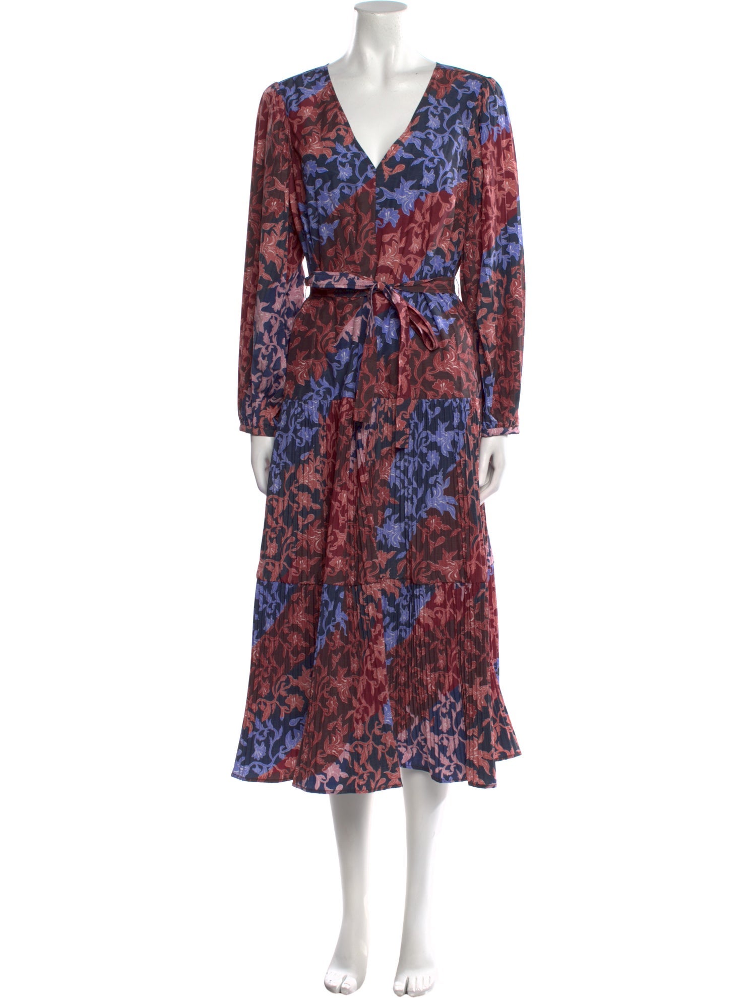 Derek Lam 10 Crosby Printed Long Dress w/ Tags