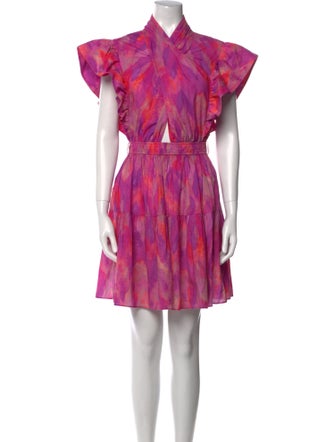 Derek Lam 10 Crosby Tie-Dye Print Mini Dress