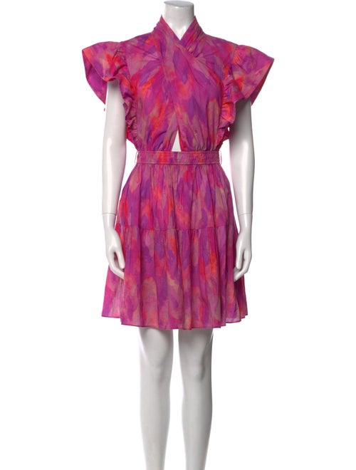 Derek Lam 10 Crosby Tie-Dye Print Mini Dress