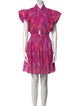 Derek Lam 10 Crosby Tie-Dye Print Mini Dress