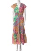 Derek Lam 10 Crosby Floral Print Long Dress