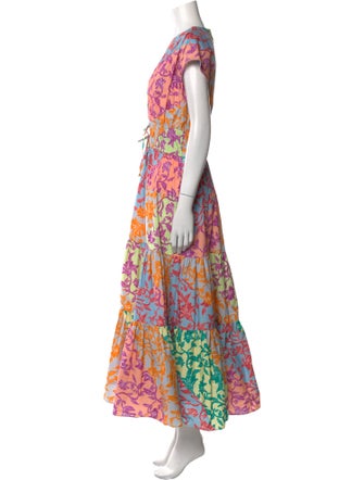 Derek Lam 10 Crosby Floral Print Long Dress