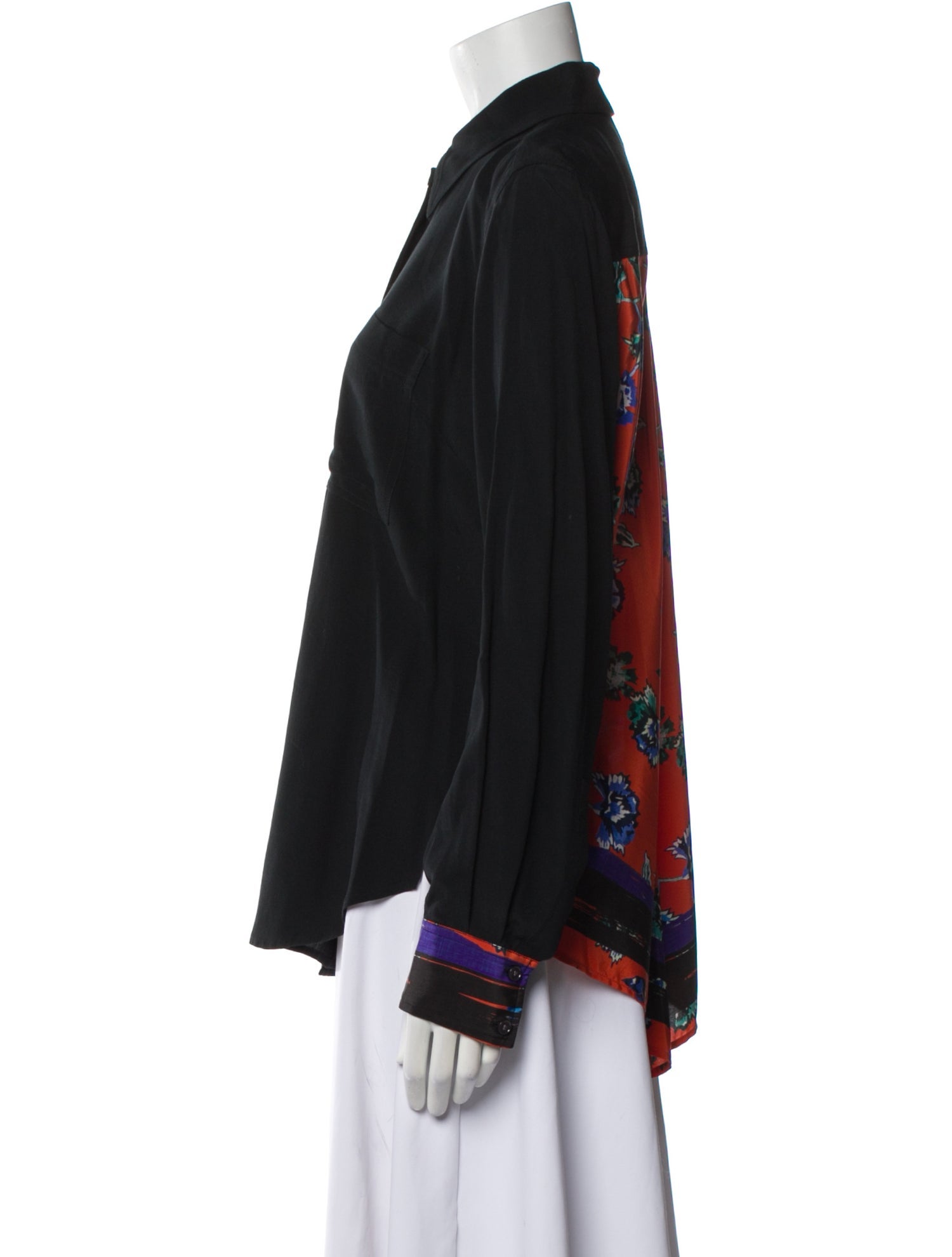 Derek Lam 10 Crosby Long Sleeve Button-Up Top w/ Tags