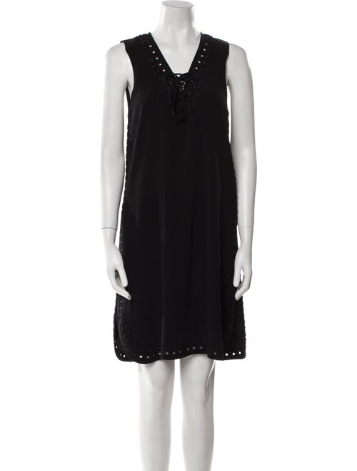 Derek Lam 10 Crosby V-Neck Knee-Length Dress