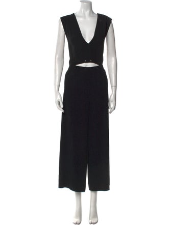 Derek Lam 10 Crosby Plunge Neckline Jumpsuit