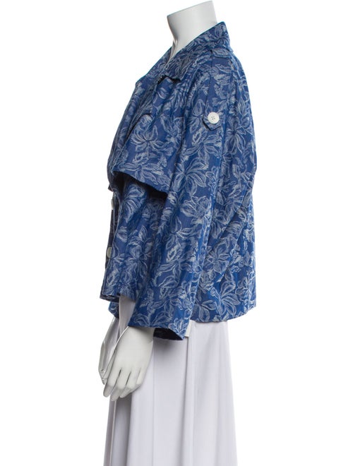 Derek Lam 10 Crosby Tweed Pattern Denim Jacket