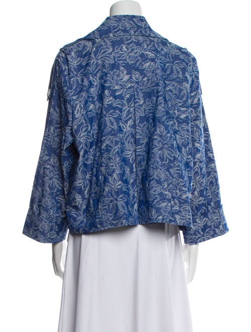 Derek Lam 10 Crosby Tweed Pattern Denim Jacket