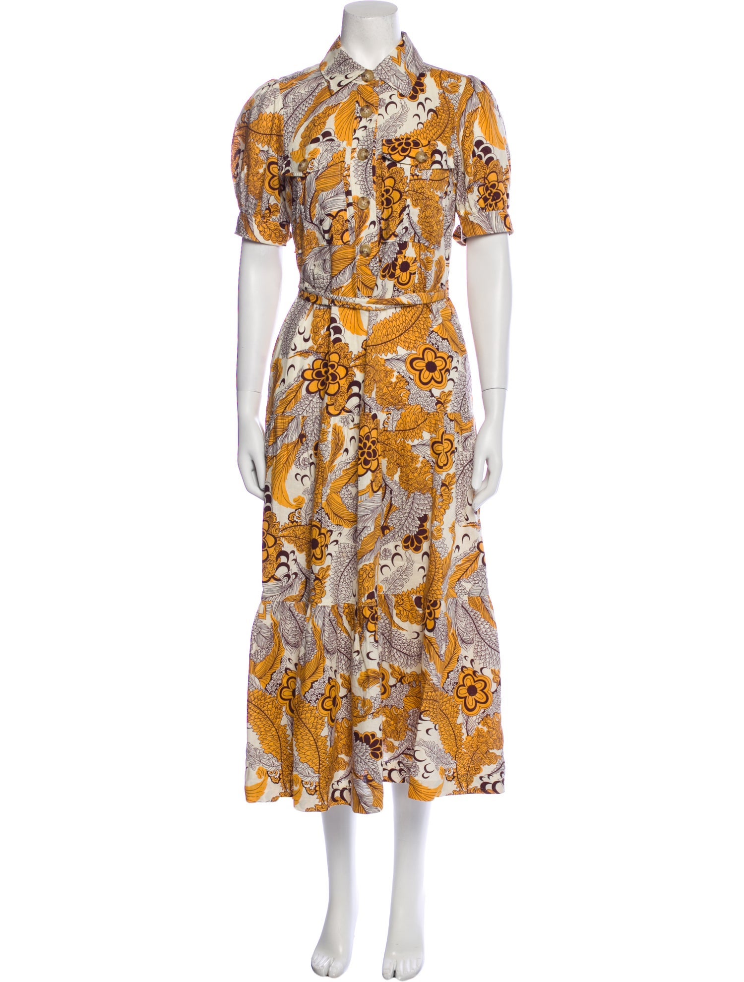 Derek Lam 10 Crosby Printed Long Dress