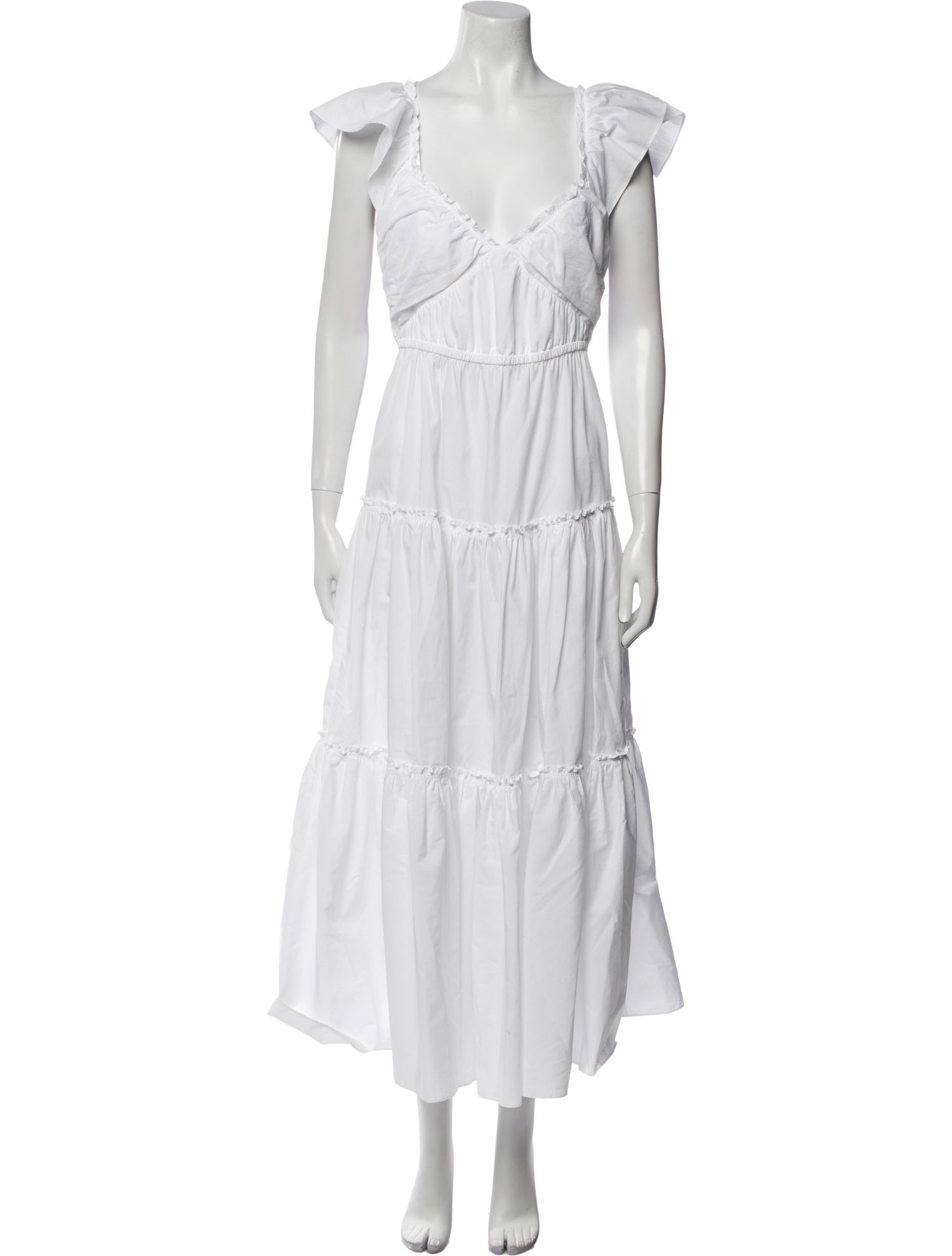 Derek Lam 10 Crosby V-Neck Long Dress