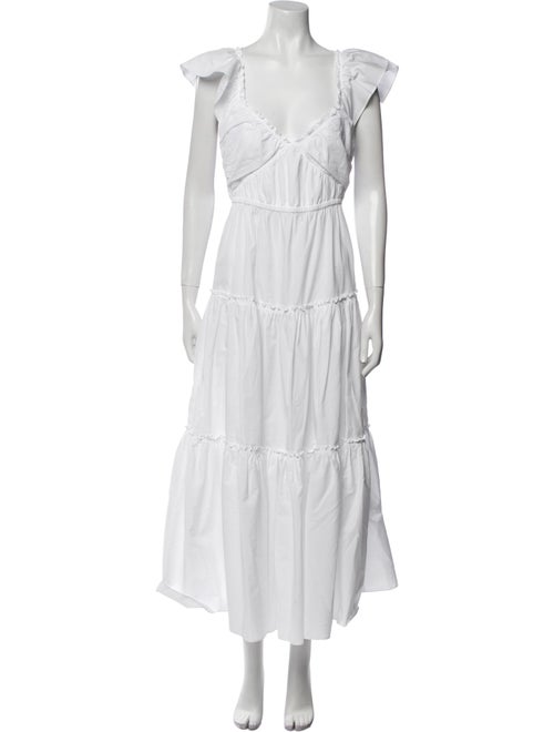 Derek Lam 10 Crosby V-Neck Long Dress