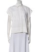 Derek Lam 10 Crosby Short Sleeve Button-Up Top