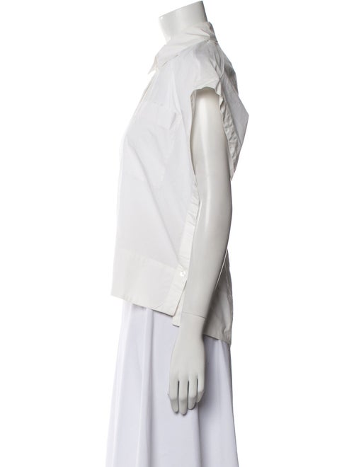 Derek Lam 10 Crosby Short Sleeve Button-Up Top