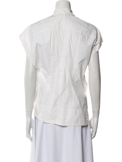 Derek Lam 10 Crosby Short Sleeve Button-Up Top