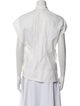Derek Lam 10 Crosby Short Sleeve Button-Up Top