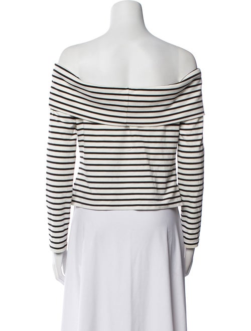 Derek Lam 10 Crosby Striped Off-The-Shoulder Top