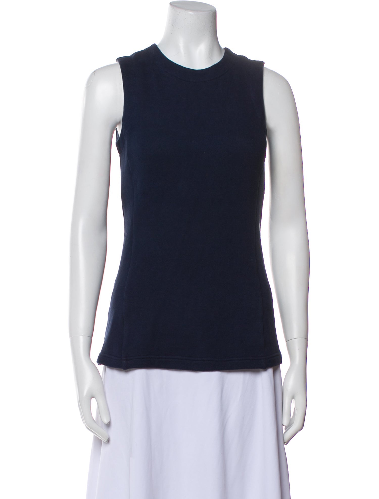 Derek Lam 10 Crosby Crew Neck Sleeveless Top