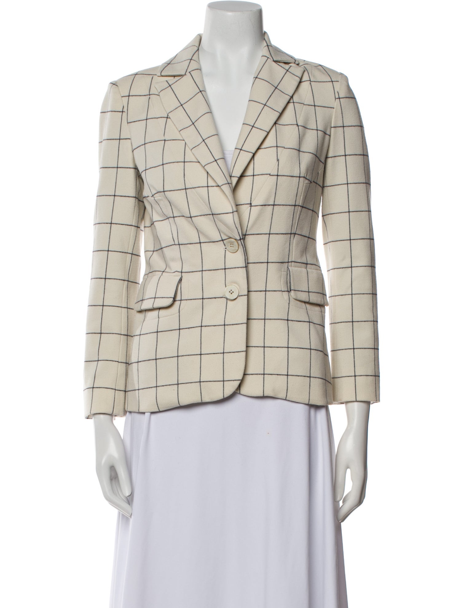 Derek Lam 10 Crosby Plaid Print Blazer