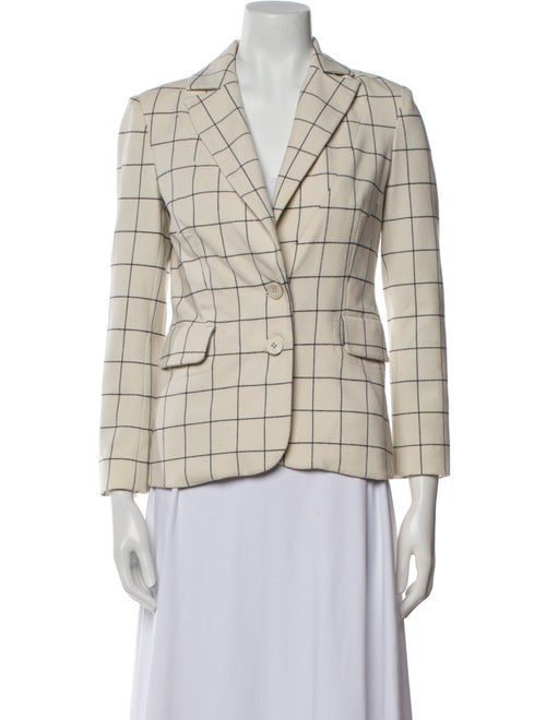 Derek Lam 10 Crosby Plaid Print Blazer
